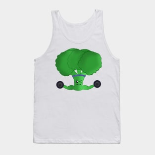 Weight Lifting Kawaii Broccoli Tank Top